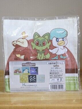 *4 for $30* Pokemon Starter Mini Hand Towel Handkerchief - Game Anime